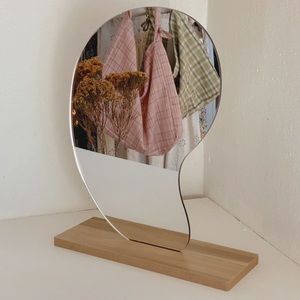 Waved Glass Mirror
